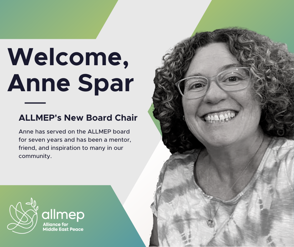 ALLMEP new Board Chair, Anne Spar, after six years of